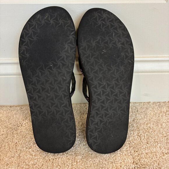 Teva Women's Olowahu Purple Black Gray Flip-Flop Sandal Size 7 - Picture 13 of 15